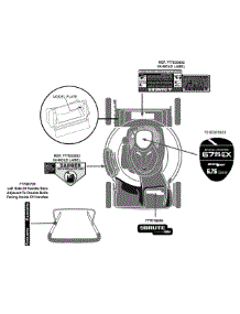Label Map parts for Brute Self-Propelled Walk-Behind Mower 12A-A06N778 / 2014 from AppliancePartsPros.com