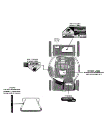 Label Map 12A-B2a3778 parts for Brute Self-Propelled Walk-Behind Mower 12A-B2A3778 / 2015 from AppliancePartsPros.com