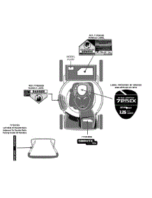 Label Map 12A-B2bv778 parts for Brute Self-Propelled Walk-Behind Mower 12A-B2BV778 / 2014 from AppliancePartsPros.com