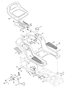 Fender, Deck Lift & Seat parts for Brute Lawn Tractor 13AL605H057 / 2009 from AppliancePartsPros.com