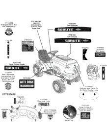 Label Map parts for Brute Lawn Tractor 13AL605H057 / 2009 from AppliancePartsPros.com