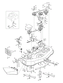 Mowing Deck 46 Inch parts for Brute Lawn Tractor 13AL605H057 / 2009 from AppliancePartsPros.com