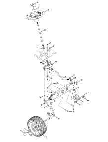 Steering & Front Axle Assembly parts for Brute Lawn Tractor 13AL605H057 / 2009 from AppliancePartsPros.com