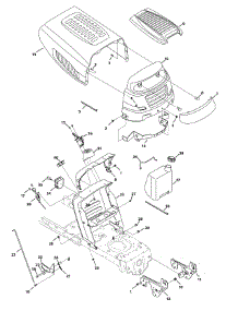 Hood, Grille & Dash parts for Brute Lawn Tractor 13AL795T057 / 2010 from AppliancePartsPros.com