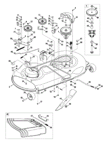 Mower Deck 46-Inch parts for Brute Lawn Tractor 13AL795T057 / 2010 from AppliancePartsPros.com