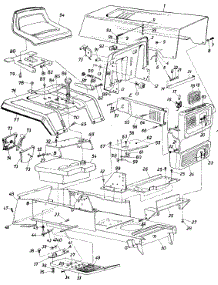 Main Frame parts for Cenex Garden Tractor 145-843-095 / 1985 from AppliancePartsPros.com