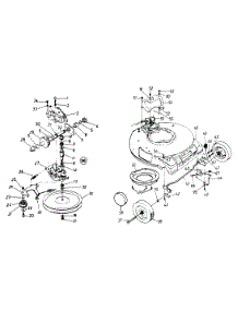 Transmission Complete parts for Central Park Self-Propelled Walk-Behind Mower 123-128C331 / 1993 from AppliancePartsPros.com
