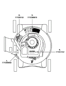 Label Map parts for Columbia Push Walk-Behind Mower 11A-020B597 / 2008 from AppliancePartsPros.com