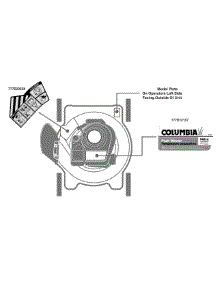 Label Map parts for Columbia Push Walk-Behind Mower 11A-020B897 / 2010 from AppliancePartsPros.com