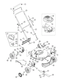 General Assembly parts for Columbia Push Walk-Behind Mower 11A-109Q597 / 2009 from AppliancePartsPros.com