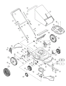 General Assembly parts for Columbia Push Walk-Behind Mower 11A-549Q597 / 2009 from AppliancePartsPros.com