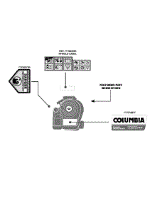 Label Map parts for Columbia Push Walk-Behind Mower 11A-A40M897 / 2013 from AppliancePartsPros.com