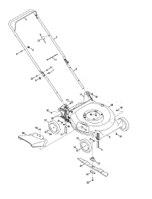 General Assembly parts for Columbia Push Walk-Behind Mower 11A-A40X897 / 2015 from AppliancePartsPros.com
