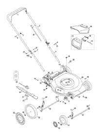 General Assembly parts for Columbia Push Walk-Behind Mower 11A-B03K897 / 2013 from AppliancePartsPros.com