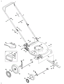 General Assembly parts for Columbia Push Walk-Behind Mower 11A-B0BA897 / 2015 from AppliancePartsPros.com