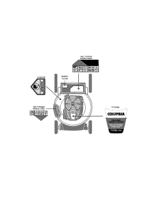 Label Map 11A-B29v897 parts for Columbia Push Walk-Behind Mower 11A-B29V897 / 2014 from AppliancePartsPros.com
