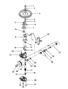 Transmission Assembly parts for Columbia Self-Propelled Walk-Behind Mower 12A-976B597 / 2009 from AppliancePartsPros.com
