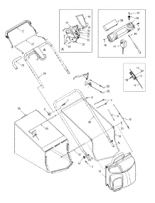 Handle Assembly parts for Columbia Self-Propelled Walk-Behind Mower 12A-979W897 / 2011 from AppliancePartsPros.com