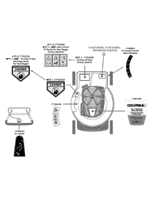 Label Map 12A-979W897 parts for Columbia Self-Propelled Walk-Behind Mower 12A-979W897 / 2011 from AppliancePartsPros.com