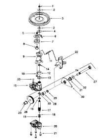 Transmission Assembly parts for Columbia Self-Propelled Walk-Behind Mower 12A-998Q597 / 2008 from AppliancePartsPros.com