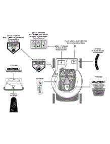 Label Map 12Ae979v897 parts for Columbia Self-Propelled Walk-Behind Mower 12AE979V897 / 2011 from AppliancePartsPros.com