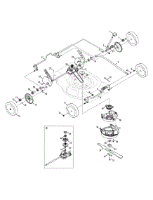 Drive Assembly parts for Columbia Self-Propelled Walk-Behind Mower 12AJ836L597 / 2008 from AppliancePartsPros.com