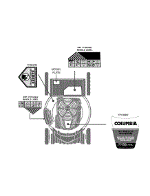 Label Map 12Akd39v897 parts for Columbia Self-Propelled Walk-Behind Mower 12AKD39V897 / 2014 from AppliancePartsPros.com