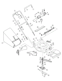 General Assembly parts for Columbia Self-Propelled Walk-Behind Mower 12AV569Q597 / 2008 from AppliancePartsPros.com