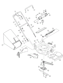 General Assembly parts for Columbia Self-Propelled Walk-Behind Mower 12AV569Q897 / 2010 from AppliancePartsPros.com