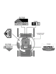 Label Map 12Avb29q897 parts for Columbia Self-Propelled Walk-Behind Mower 12AVB29Q897 / 2012 from AppliancePartsPros.com