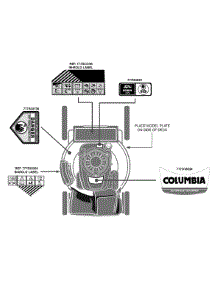 Label Map parts for Columbia Self-Propelled Walk-Behind Mower 12AVB29Q897 / 2013 from AppliancePartsPros.com