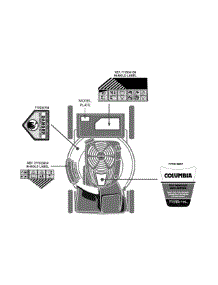 Label Map 12Avb29v897 parts for Columbia Self-Propelled Walk-Behind Mower 12AVB29V897 / 2014 from AppliancePartsPros.com
