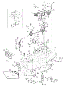 Mowing Deck 46-Inch parts for Columbia Lawn Tractor 13AP616H597 / 2008 from AppliancePartsPros.com