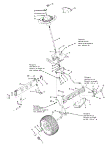 Steering Assembly parts for Columbia Lawn Tractor 13AP61GG897 / 2009 from AppliancePartsPros.com