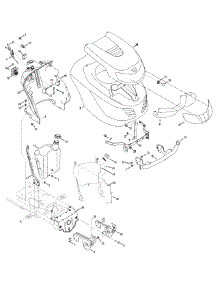 Hood & Grille parts for Columbia Lawn Tractor 13AP61GH897 / 2009 from AppliancePartsPros.com
