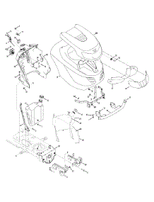 Hood & Grille parts for Columbia Lawn Tractor 13AQ62GP897 / 2009 from AppliancePartsPros.com