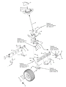 Steering parts for Columbia Lawn Tractor 13AQ62GP897 / 2009 from AppliancePartsPros.com