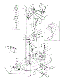 Mowing Deck parts for Columbia Lawn Tractor 13AV606G597 / 2008 from AppliancePartsPros.com