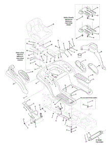 Seat & Fender parts for Columbia Lawn Tractor 13AV606G597 / 2008 from AppliancePartsPros.com