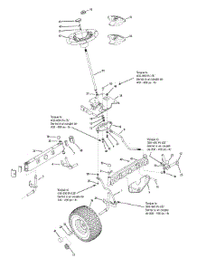 Steering parts for Columbia Lawn Tractor 13AV606G597 / 2008 from AppliancePartsPros.com