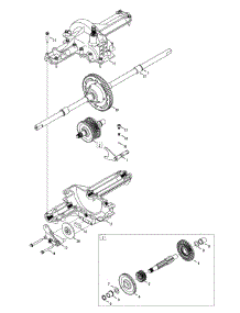 Transmission parts for Columbia Lawn Tractor 13AV606G597 / 2008 from AppliancePartsPros.com