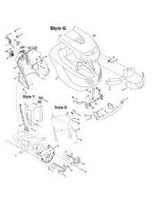 Hood & Grille Assembly parts for Columbia Lawn Tractor 13AV60GG897 / 2009 from AppliancePartsPros.com