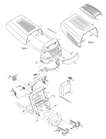 Hood & Dash Assembly parts for Columbia Lawn Tractor 13AV761F597 / 2008 from AppliancePartsPros.com