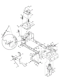 Upper Frame & Battery parts for Columbia Lawn Tractor 13AV761F597 / 2008 from AppliancePartsPros.com