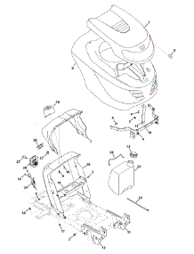 Hood Style G parts for Columbia Lawn Tractor 13AV76GF897 / 2009 from AppliancePartsPros.com