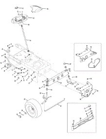Steering parts for Columbia Lawn Tractor 13AV76GF897 / 2009 from AppliancePartsPros.com