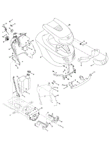 Hood & Grille parts for Columbia Garden Tractor 14AQ81GH897 / 2009 from AppliancePartsPros.com
