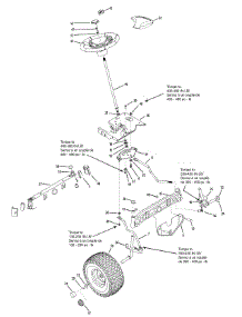 Steering parts for Columbia Garden Tractor 14AQ81GH897 / 2009 from AppliancePartsPros.com