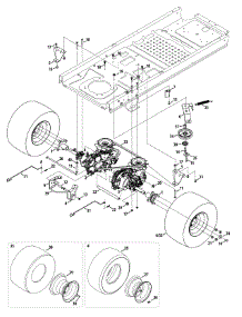 Rear Drive And Wheels parts for Columbia Z-Series 17ARCBDT597 / 2014 from AppliancePartsPros.com
