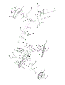 Handle Assembly parts for Columbia Tiller 21A-39M8897 / 2013 from AppliancePartsPros.com